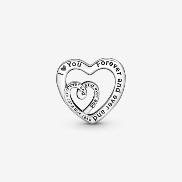 Entwined Infinite Hearts Charm Pandora
