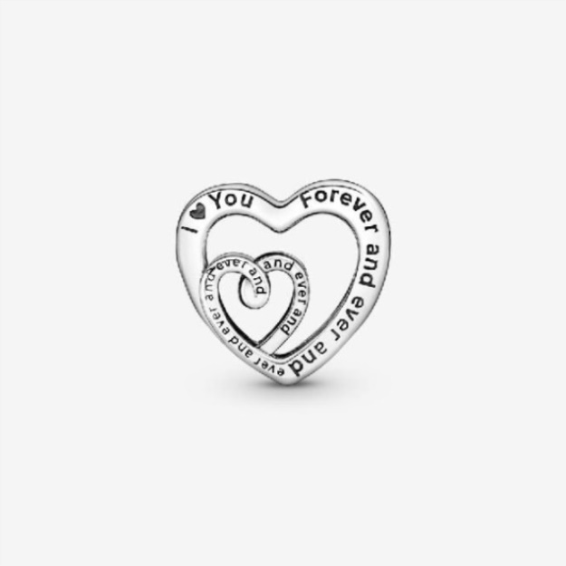 Entwined Infinite Hearts Charms Pandora