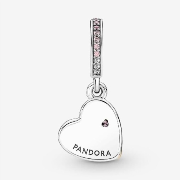Entwined Infinite Hearts Double Dangle Charms Pandora