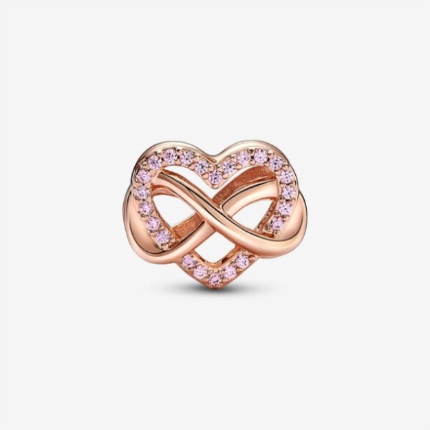 Family Infinity Pink Heart Charm Pandora