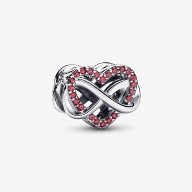Family Infinity Red Heart Charms Pandora