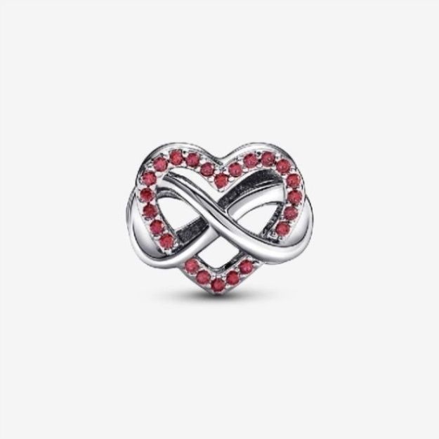 Family Infinity Red Heart Charms Pandora