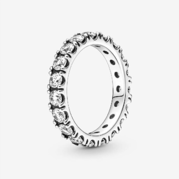 Fashion Sparkling Row Eternity Ring Pandora