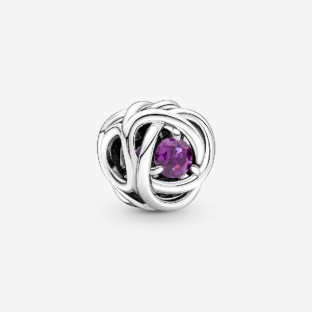 February Birthstone Eternity Circle Charms Pandora