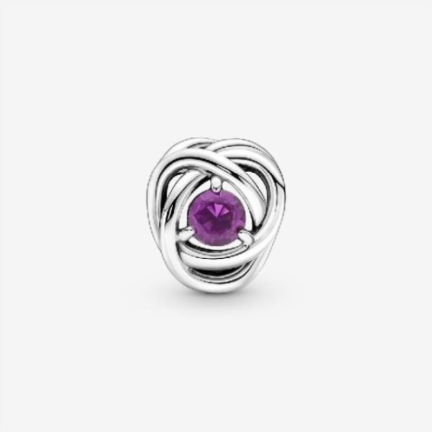 February Birthstone Eternity Circle Charms Pandora