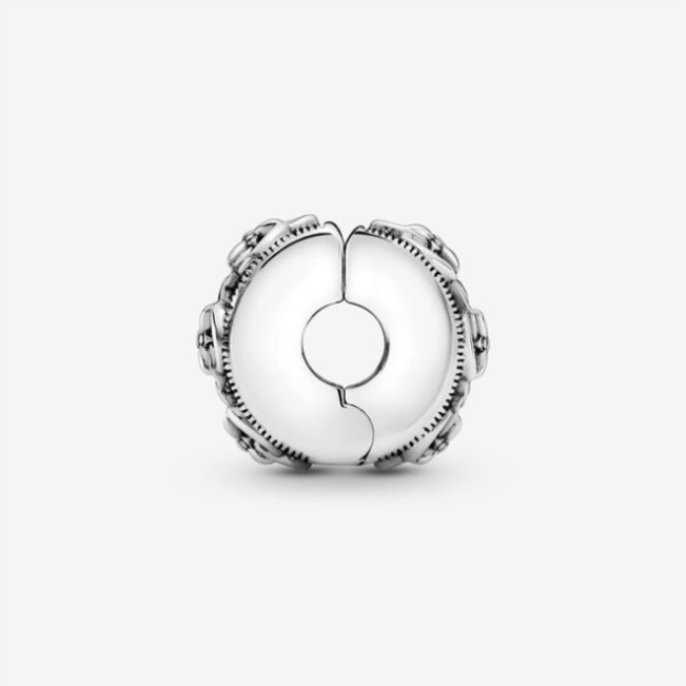 Flower Pattern Clip Charm Pandora