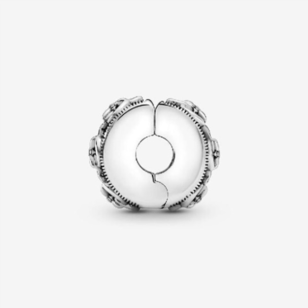 Flower Pattern Clip Charms Pandora