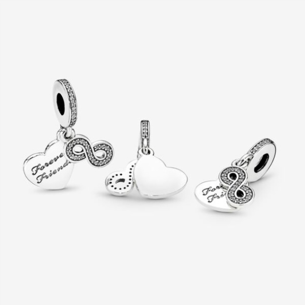 Forever Friends Heart Dangle Charm Pandora