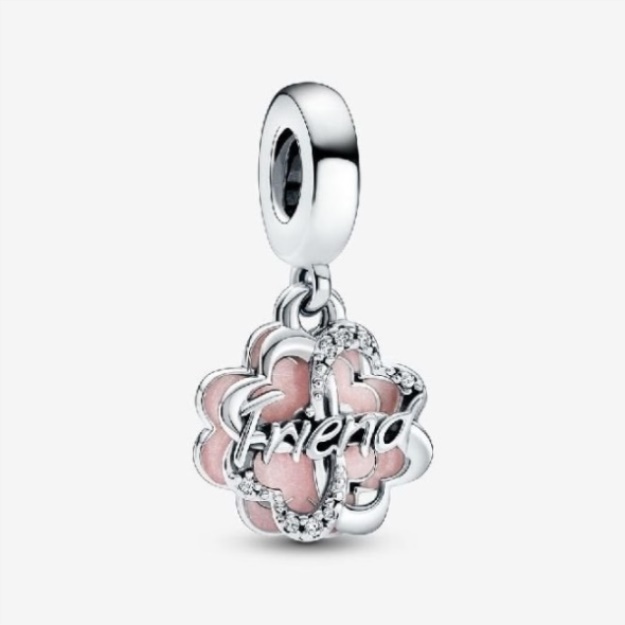Four-Leaf Clover Friendship Double Dangle Charms Pandora