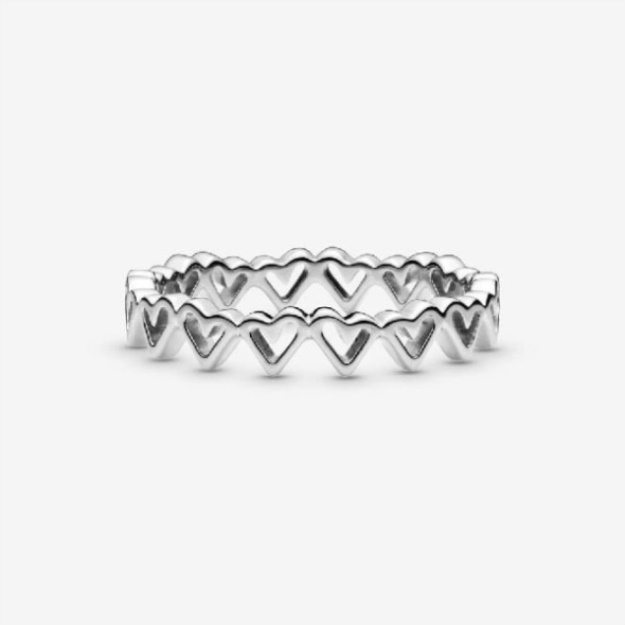 Freehand Hearts Ring Pandora