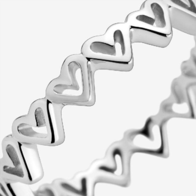 Freehand Hearts Ring Pandora