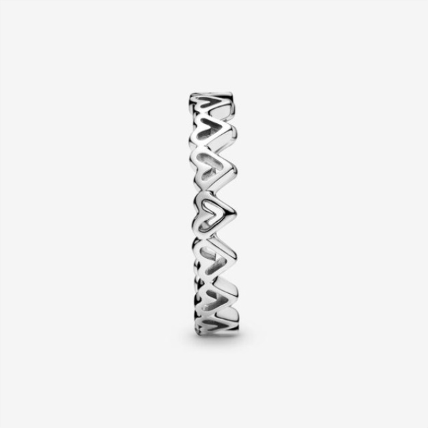 Freehand Hearts Ring Pandora Sterling Silver