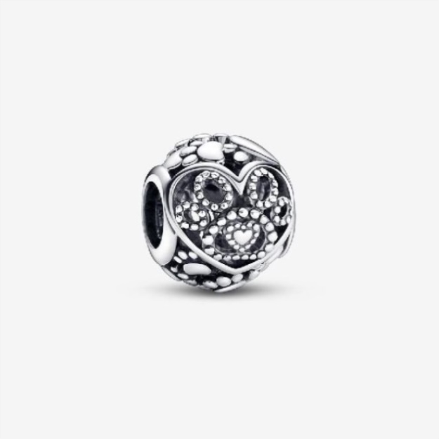 Fur Baby Hearts  Paw Prints Charms Pandora