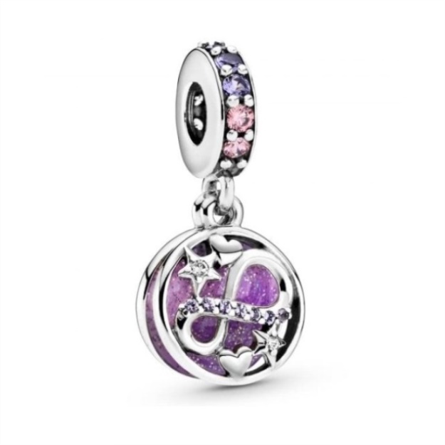 Glittering Infinity Hearts  Stars Dangle Charms Pandora