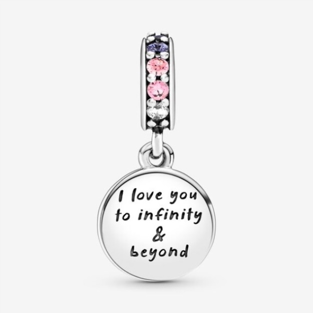 Glittering Infinity Hearts Stars Dangle Charm Pandora