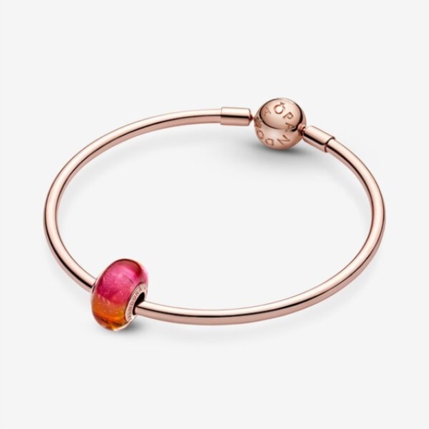Glittering Sunset Murano Glass Charm Pandora