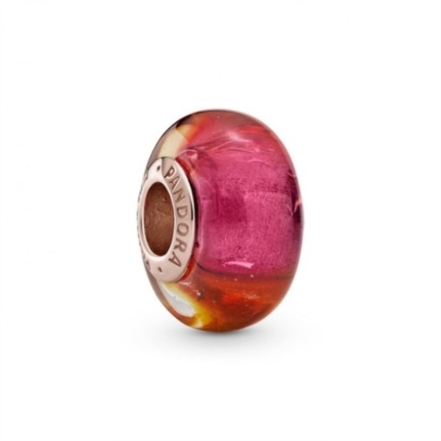 Glittering Sunset Murano Glass Charms Pandora