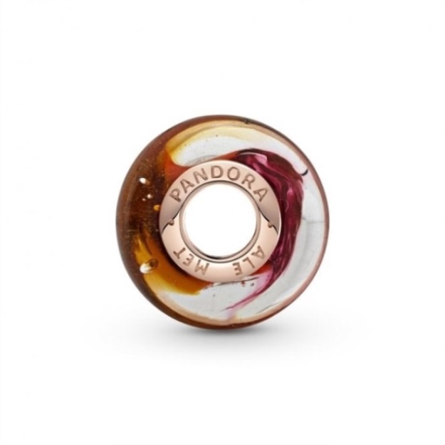 Glittering Sunset Murano Glass Charms Pandora