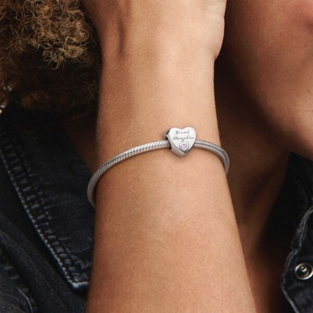 Granddaughter Heart Charm Pandora