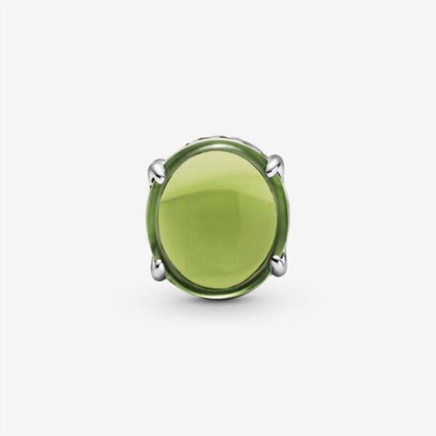 Green Oval Cabochon Charm-Final Sale Pandora