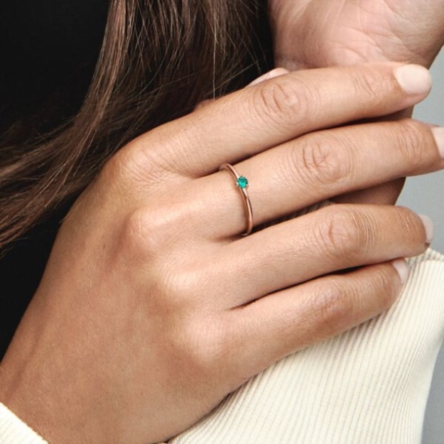 Green Solitaire Ring Pandora