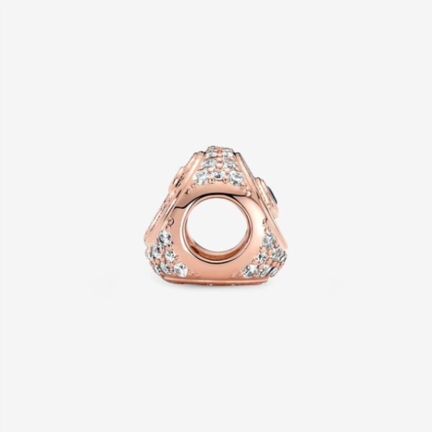 Hamsa All-Seeing Eye Feather Three-Sided Charm Pandora