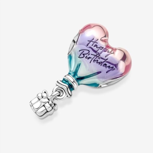 Happy Birthday Hot Air Balloon Charm Pandora