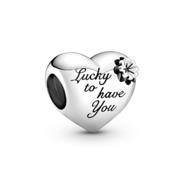 Heart  Clover Charms Pandora