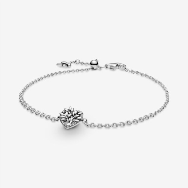 Heart Family Tree Chain Bracelet Pandora