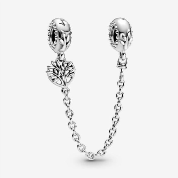 Heart Family Tree Safety Chain Charm Pandora CA