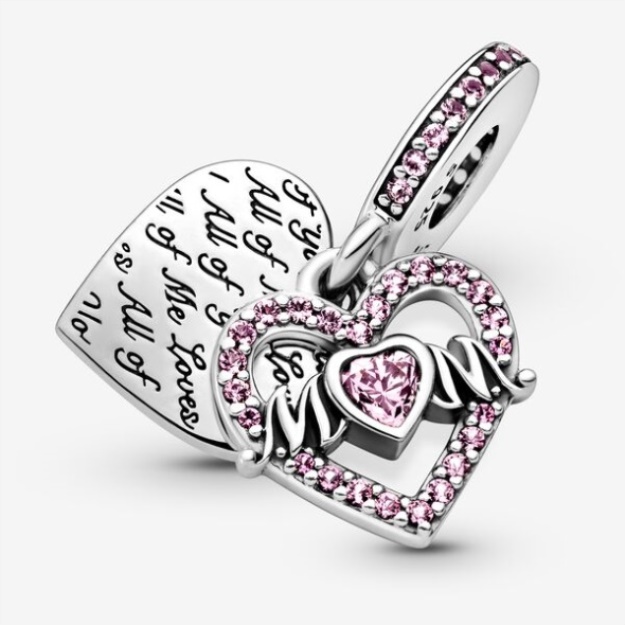 Heart Mom Dangle Charm Pandora