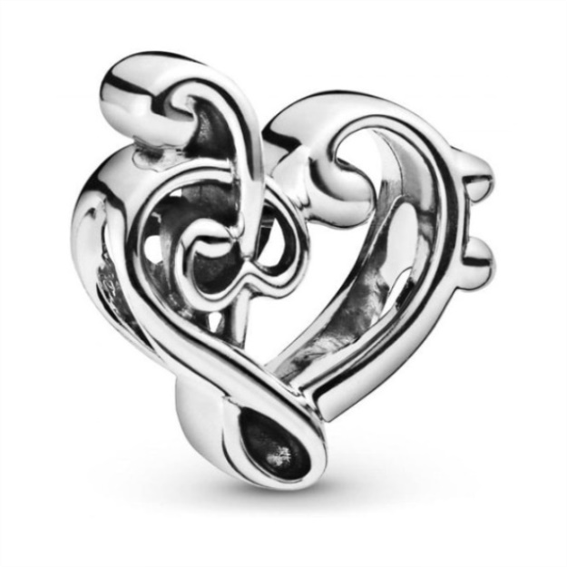 Heart Treble Clef Charms Pandora