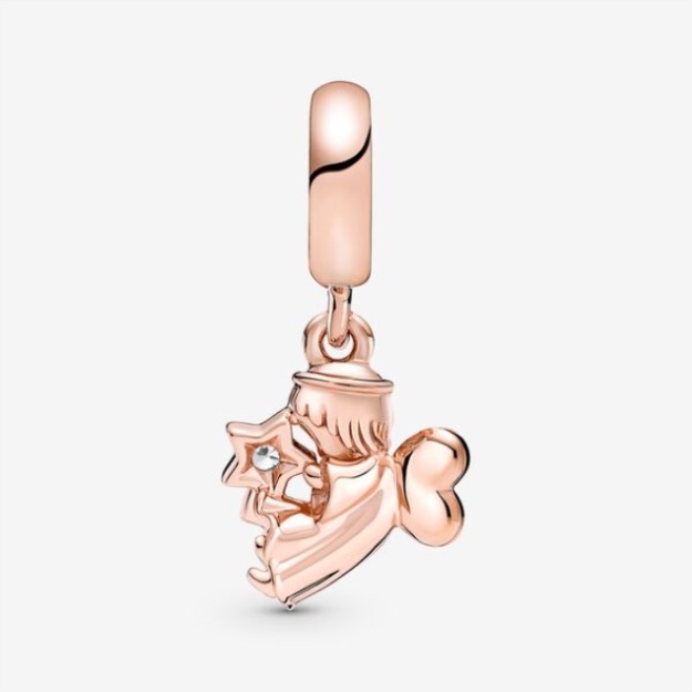 Heart Winged Angel Dangle Charm Pandora