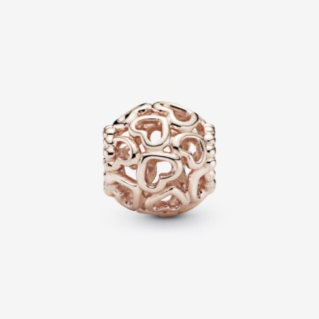 Hearts All Over Charm Pandora Rose Gold Plated