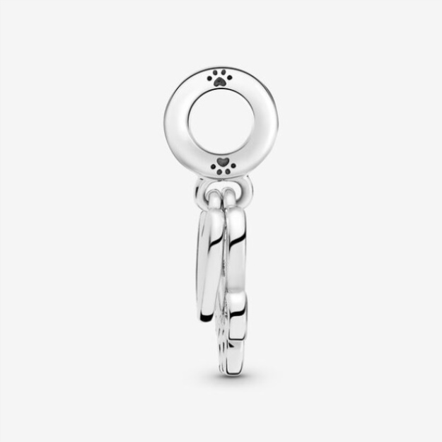 Hearts Paw Print Dangle Charm Pandora