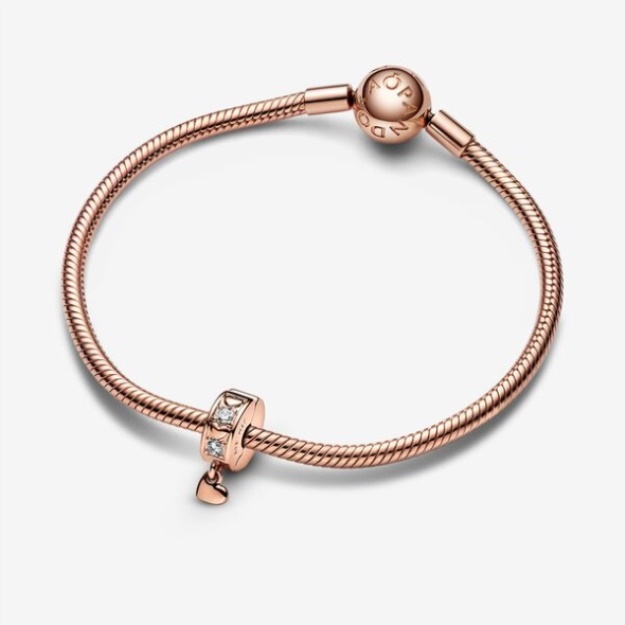 Infinite Hearts Sparkling Dangling Clip Charm Pandora