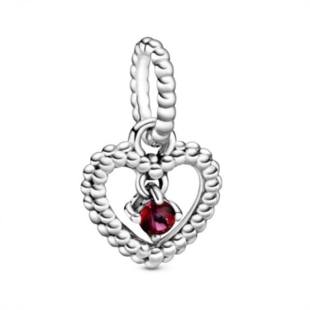 July Birthstone Heart Charms Pandora