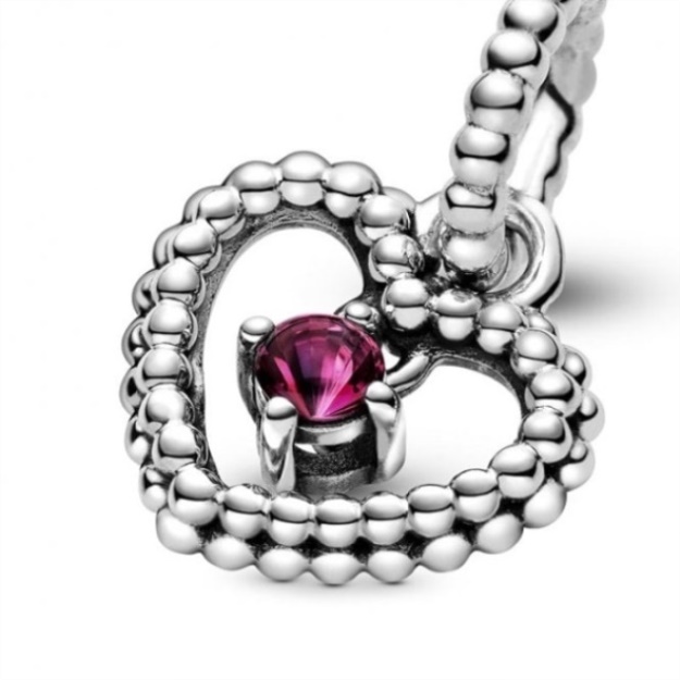 July Birthstone Heart Charms Pandora
