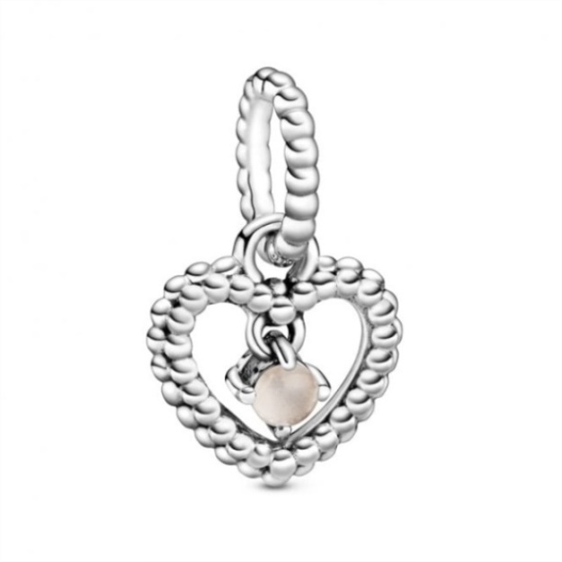 June Birthstone Heart Charms Pandora