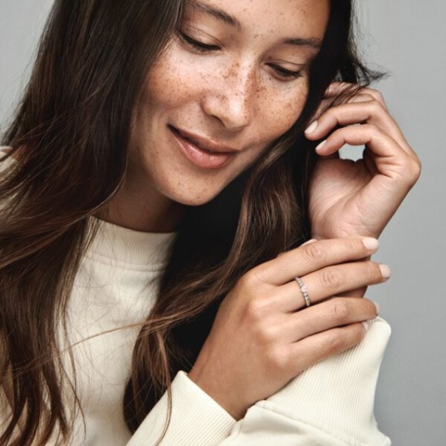 June Misty Rose Beaded Ring Pandora