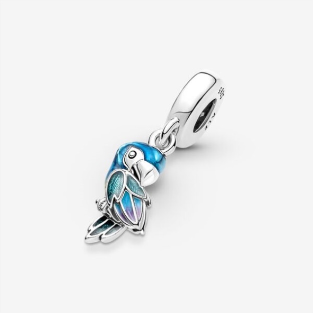 Jungle Paradise Parrot Dangle Charm Pandora