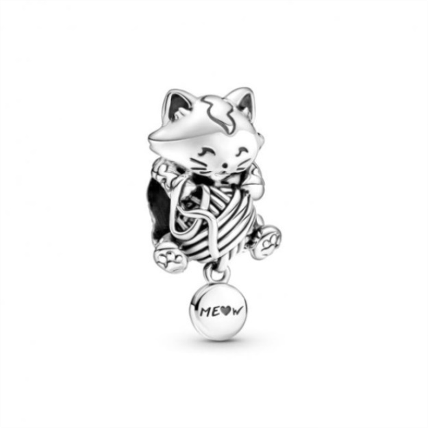 Kitten  Yarn Ball Charms Pandora