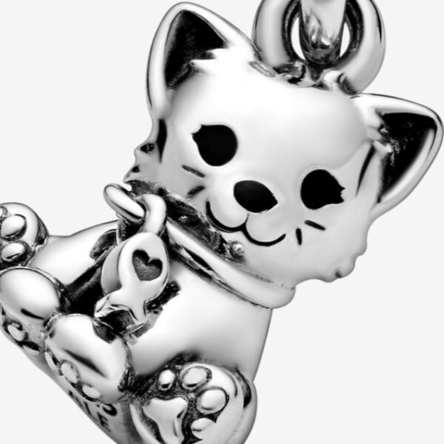 Kitty-Cat Dangle Charm Pandora