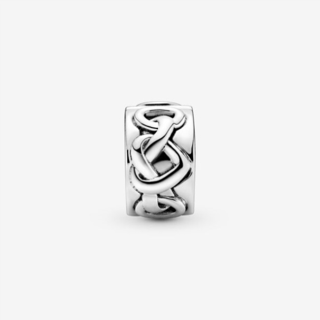 Knotted Hearts Clip Charm Pandora