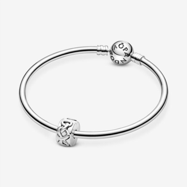 Knotted Hearts Clip Charm Pandora