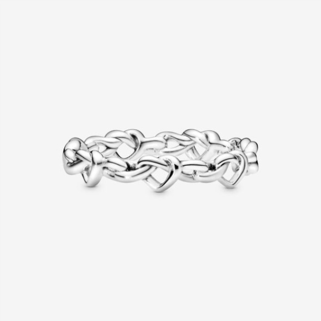 Knotted Hearts Ring Pandora