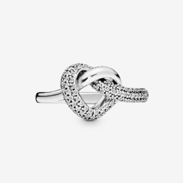 Knotted Pandora Heart Ring
