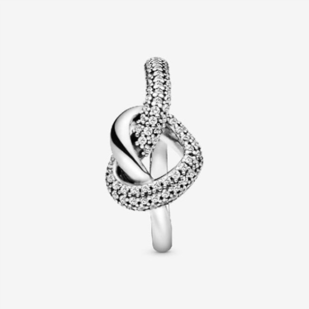 Knotted Pandora Heart Ring