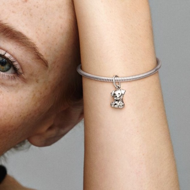 Labrador Puppy Dog Dangle Charm Pandora