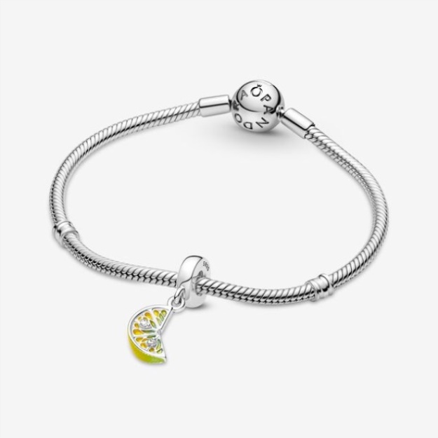 Lemon Slice Sparkling Fruit Dangle Charm Pandora
